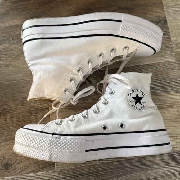 Converse Chuck Taylor All Star Lugged Platform White High Top Women’s 7.5 - Picture 6 of 8
